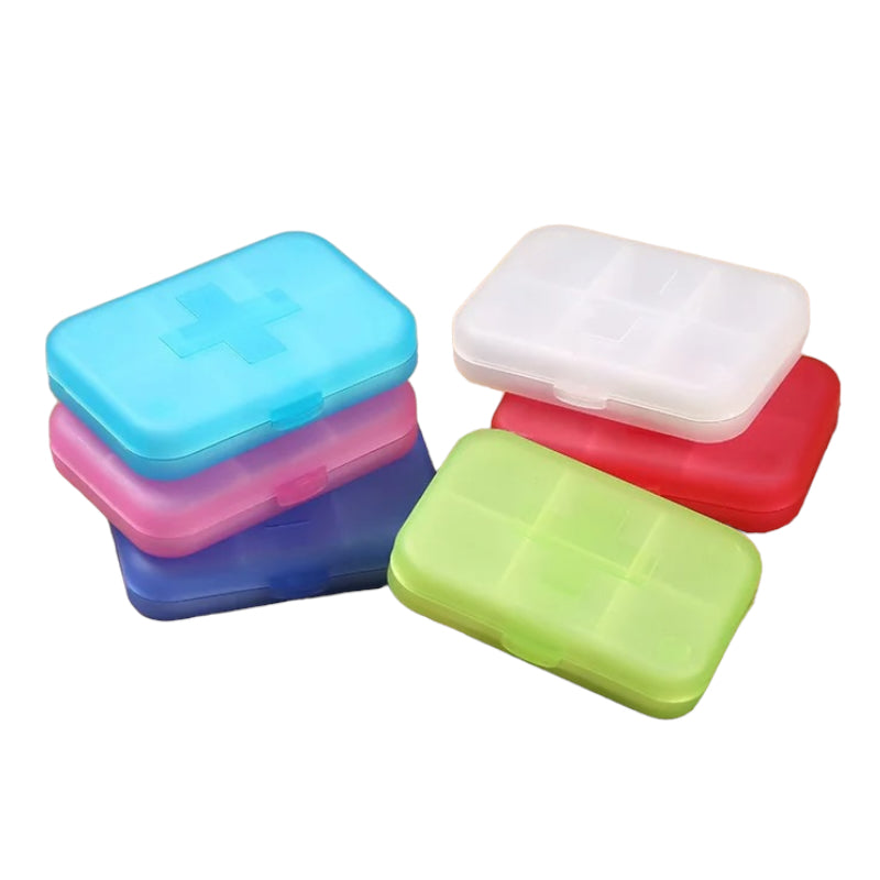 Medication Travel Container - 6 compartments