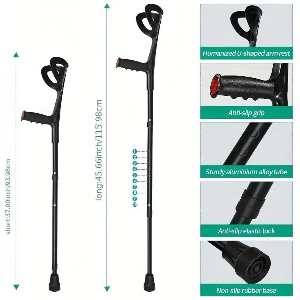 Walking Aid — Fold Up Crutch