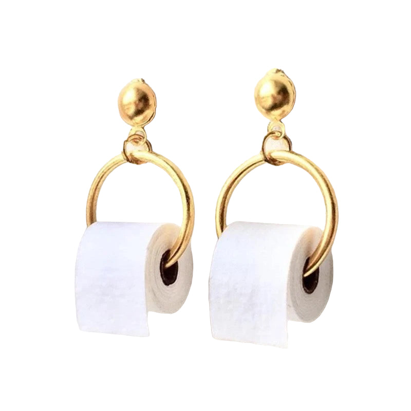 Earrings — Toilet Paper