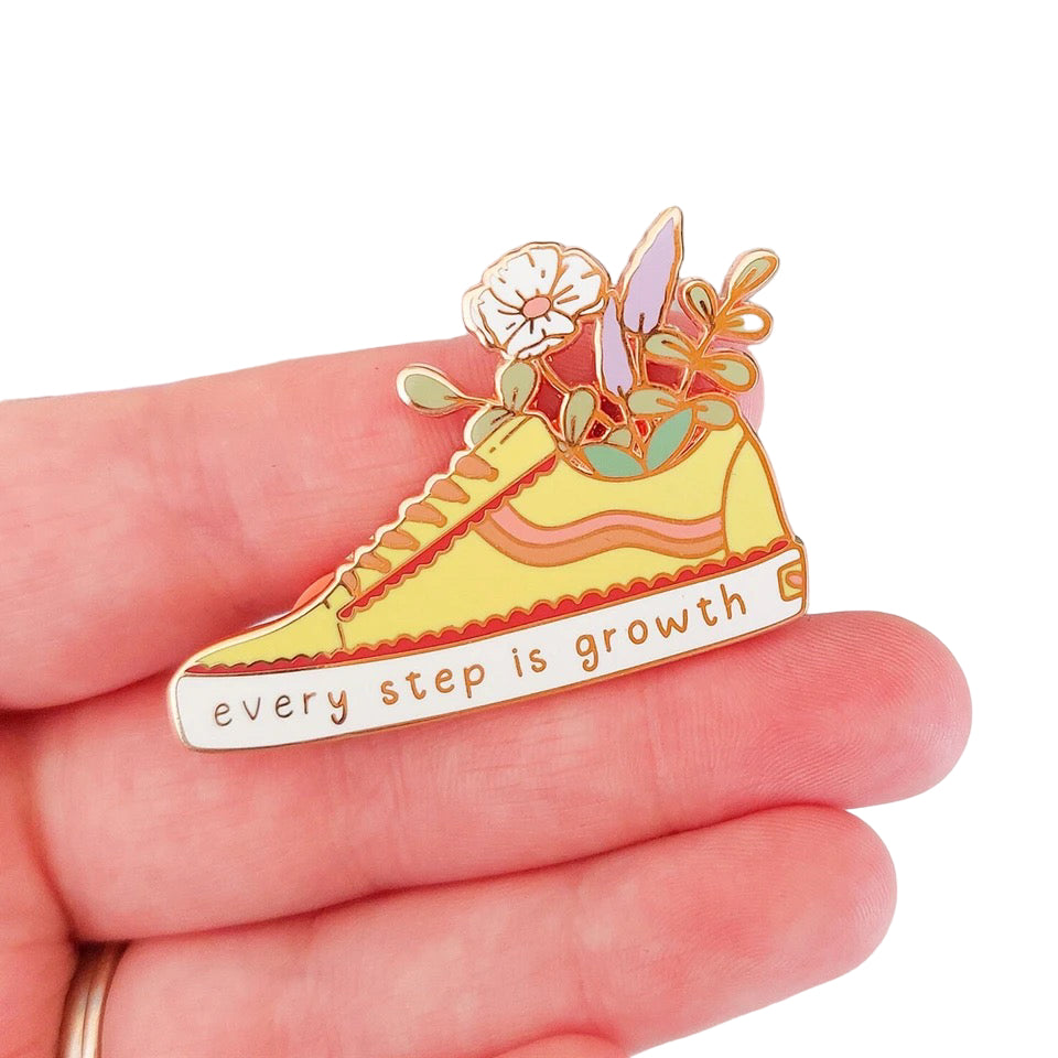 Pin — 'Every Step Is Growth'