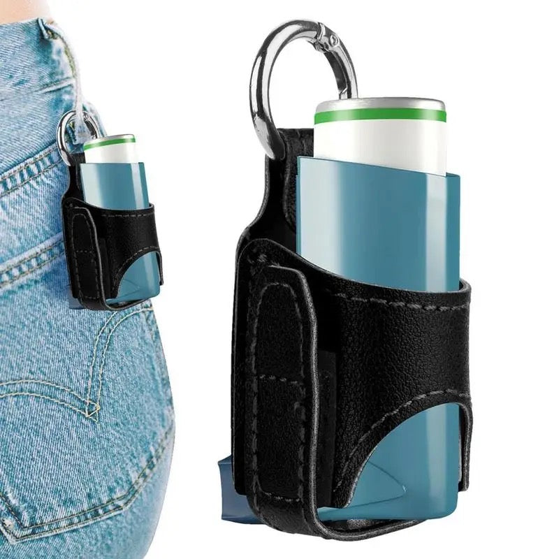 Keyring — Leatherette Inhaler Holder (Velcro)