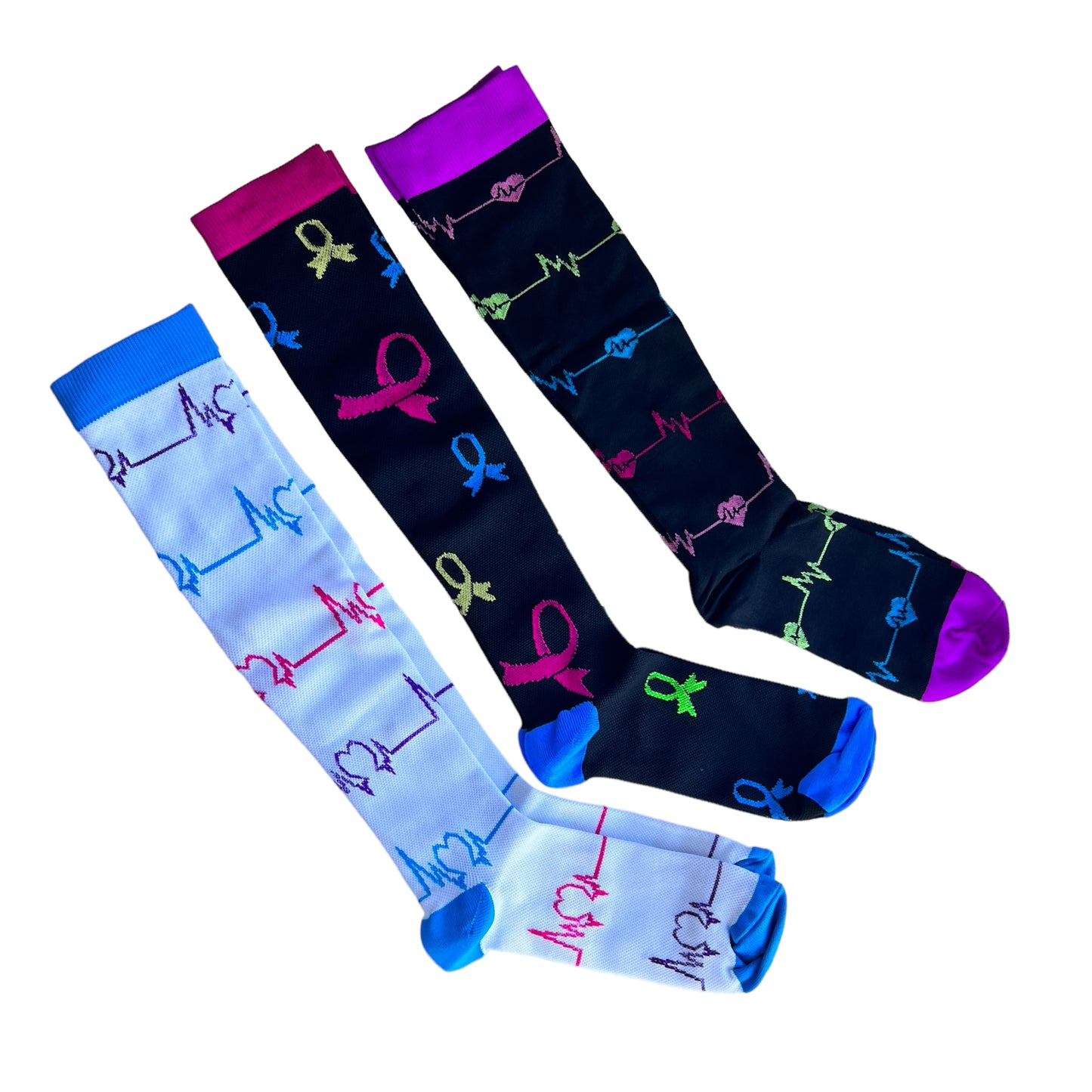 Nursing Compression Socks - Patterned