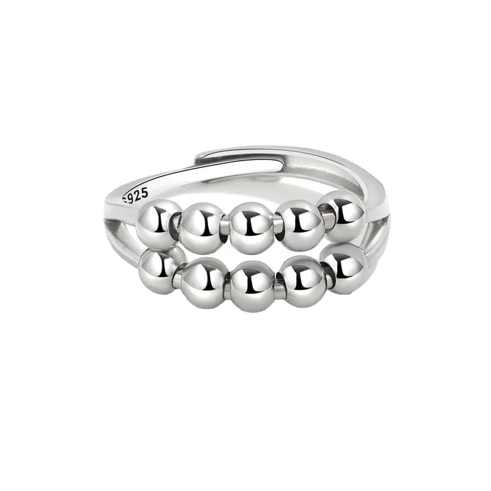 Sterling Silver Fidget Ring (Adjustable)