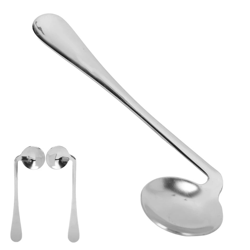 Accessible angled spoon