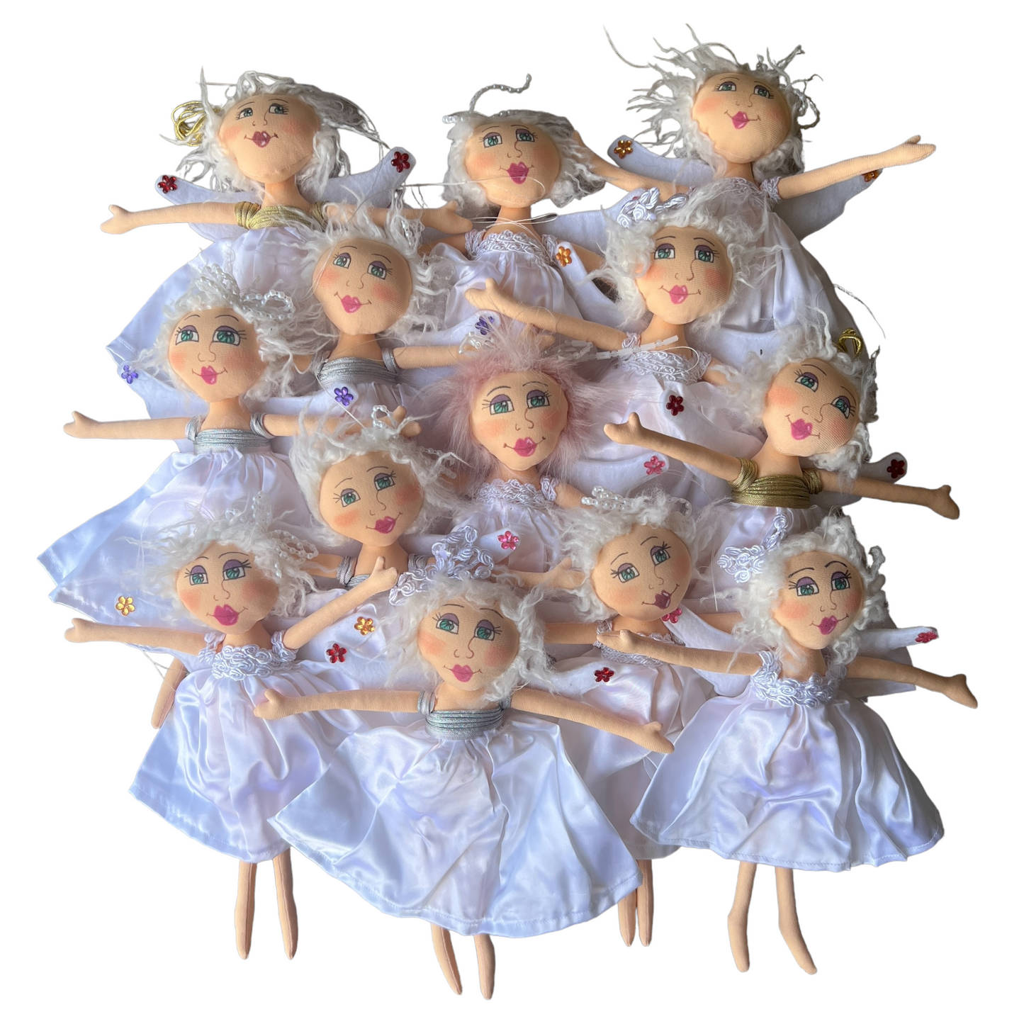 Hanging Christmas Angel Dolls Splash Quilting