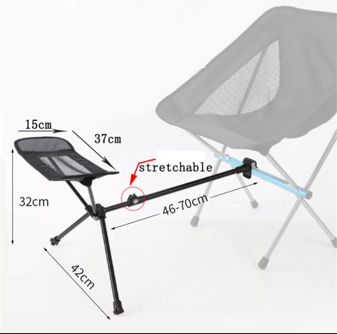💡🍦📸✝️ Portable Camping Chair Foot Rest  SPIRIT SPARKPLUGS   
