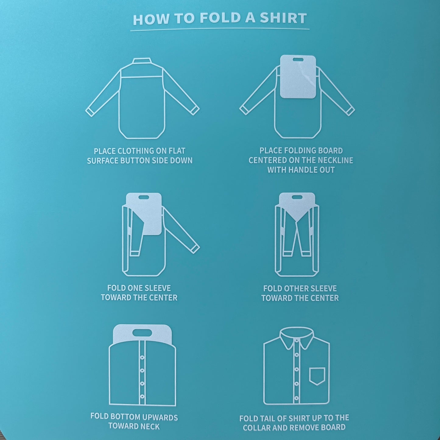Clothes Folding Board SPIRIT SPARKPLUGS Teal