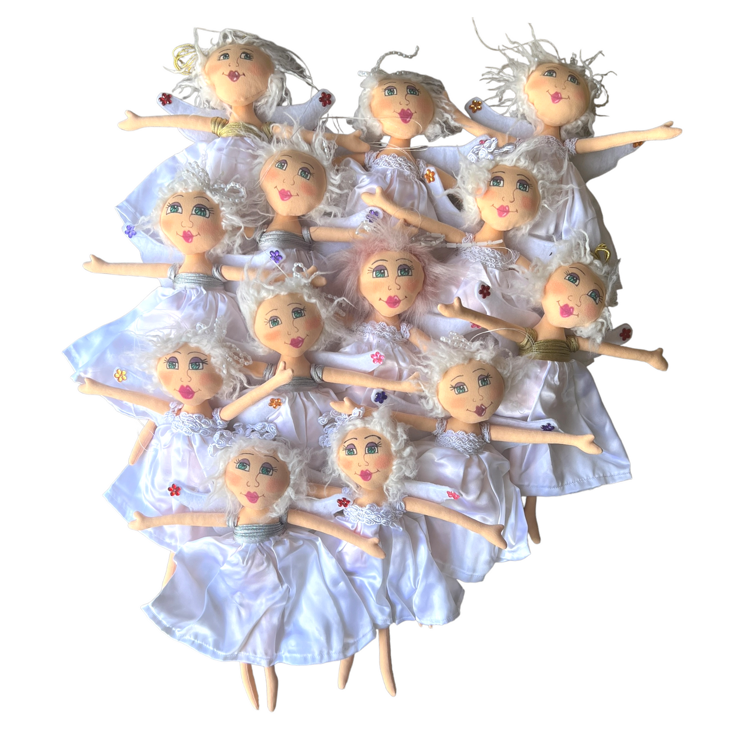 Hanging Christmas Angel Dolls Splash Quilting
