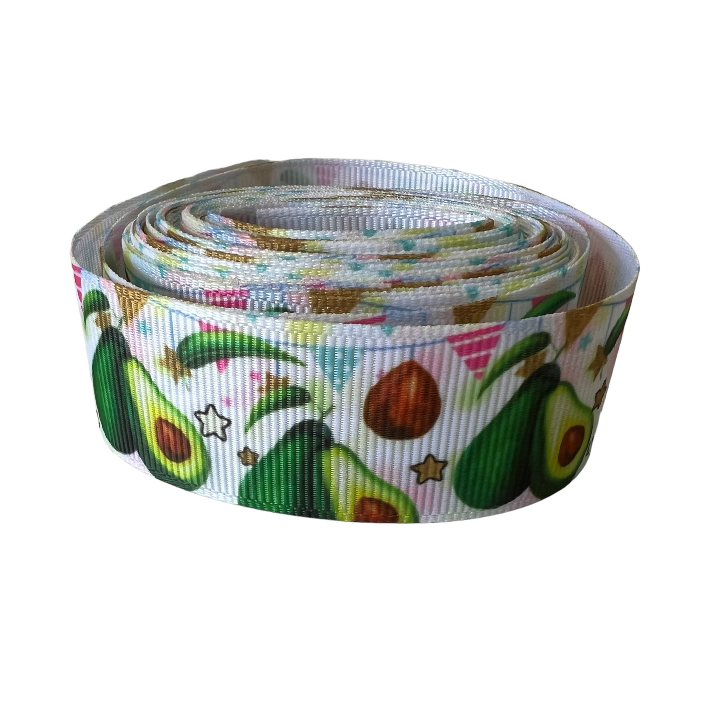 Cross Thread Ribbon — Avocado
