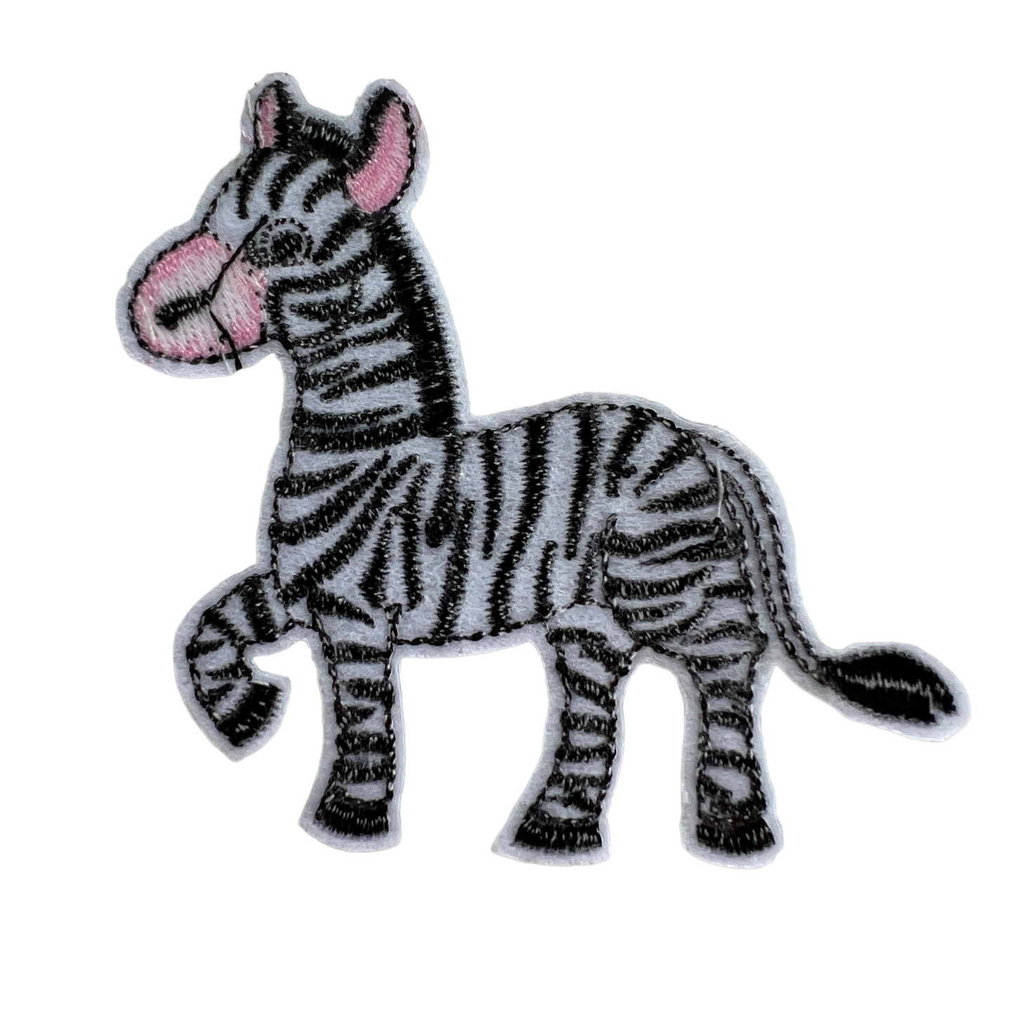 Zebra Motif, Iron On Appliqué Patch Arts & Crafts SPIRIT SPARKPLUGS