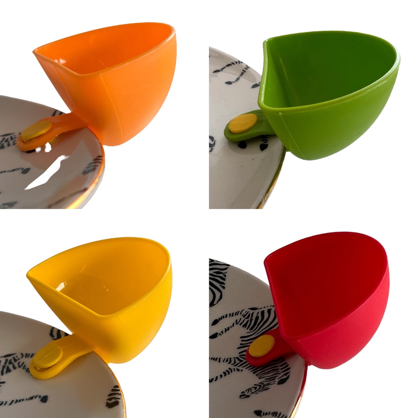 Clip On Sauce Bowl SPIRIT SPARKPLUGS Assorted 4 Pack