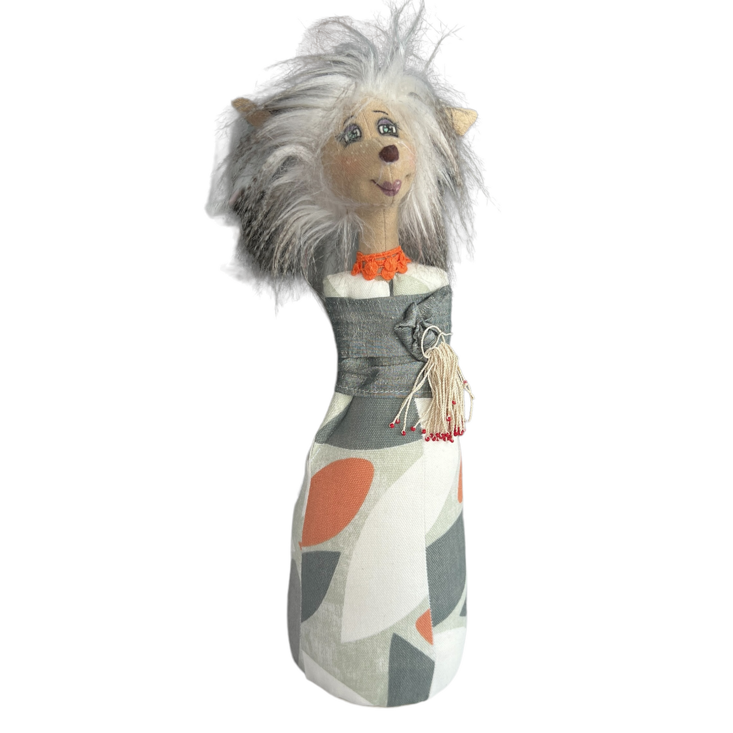 Fawn Doll, Stand Tall CHRISTMAS Splash Quilting Natural Tones with Jean Jacket