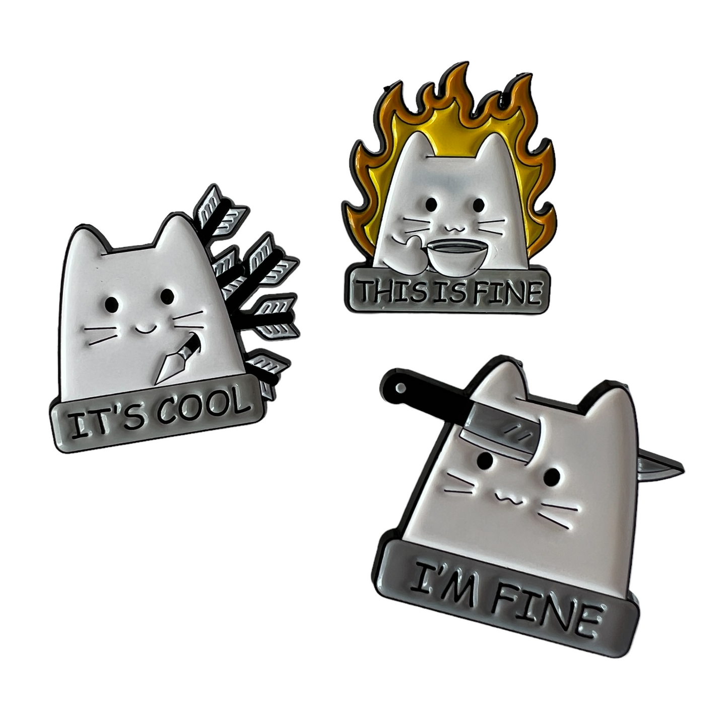 Pin — Cats Dark Humour Series SPIRIT SPARKPLUGS