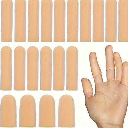 Silicone Finger Tip Protectors — Full Hand Set