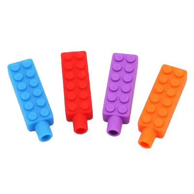 Silicone Pencil Chew Toppers (Bricks)