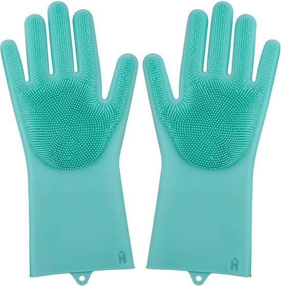 Dish Washing Scrubber Gloves