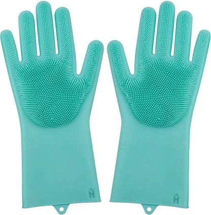 Dish Washing Scrubber Gloves