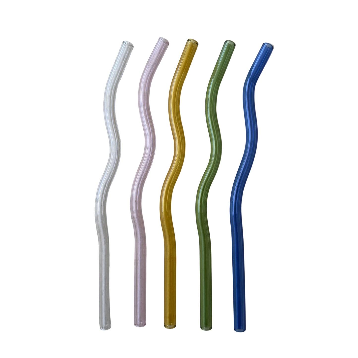 Wavy Glass Straws