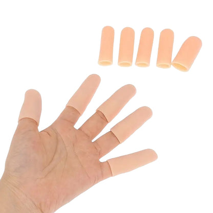Silicone Finger Tip Protectors — Full Hand Set