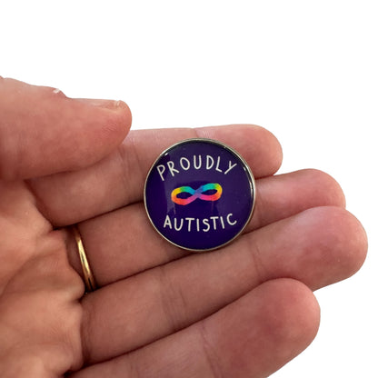 Pin — ‘Proudly Autistic’