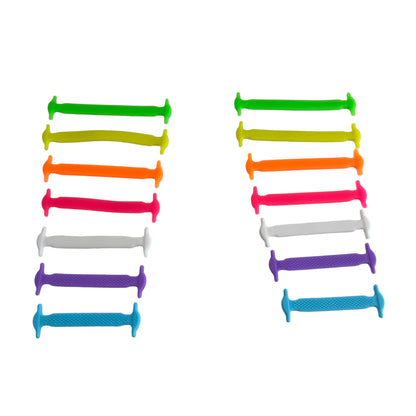 Adaptive ‘No Tie’ Shoelaces — Colourful Silicone