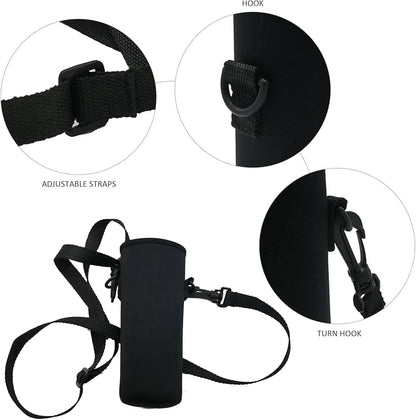 Neoprene Water Bottle Holder + Strap