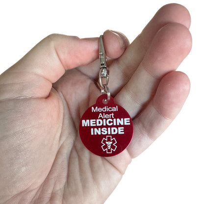 Keyring — Medicine Inside // Medical Alert Tag