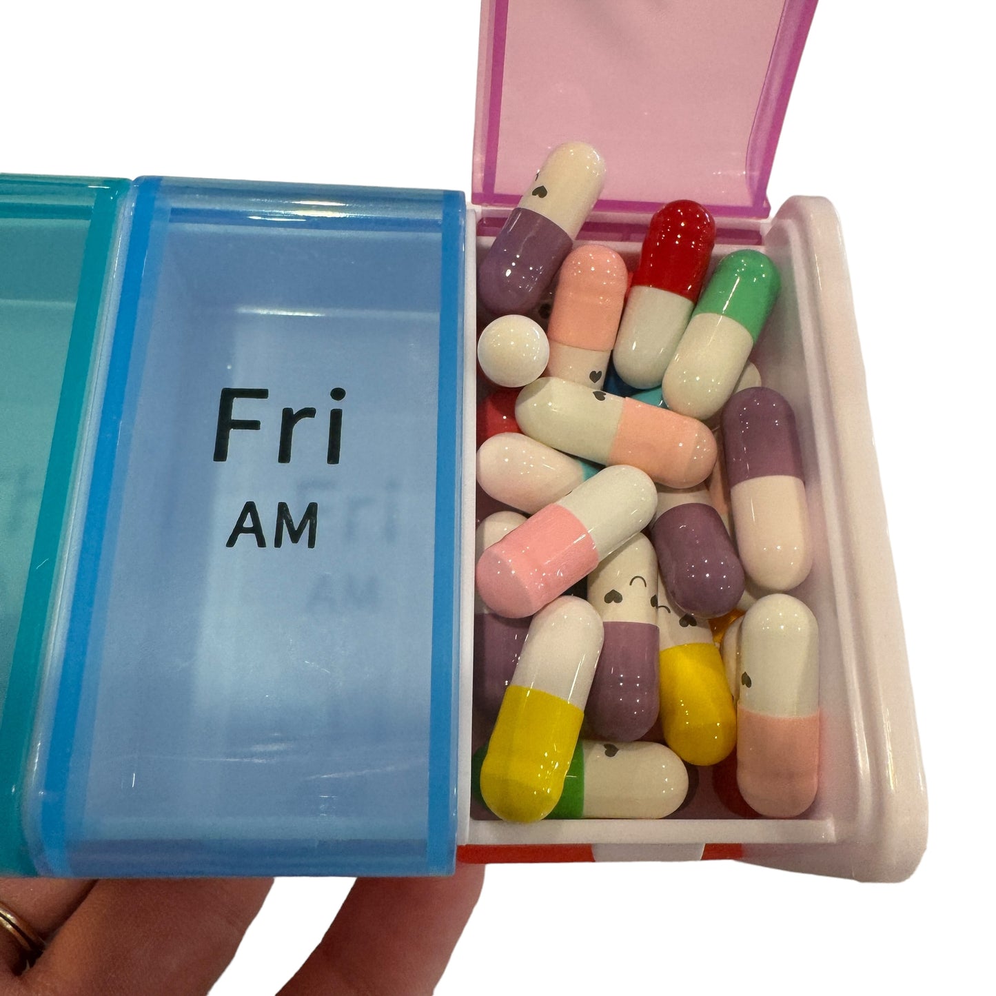 7 Day Pill Box —  2x Day — Super Sized Jumbo Box