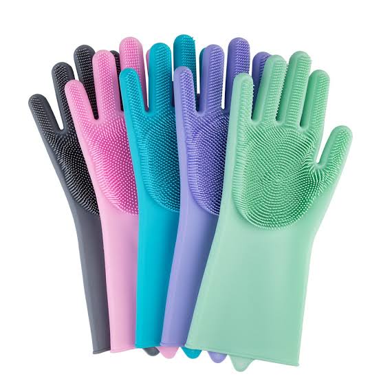 Dish Washing Scrubber Gloves