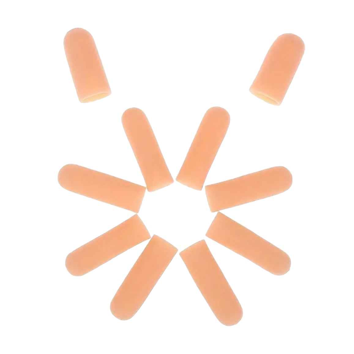 Silicone Finger Tip Protectors — Full Hand Set