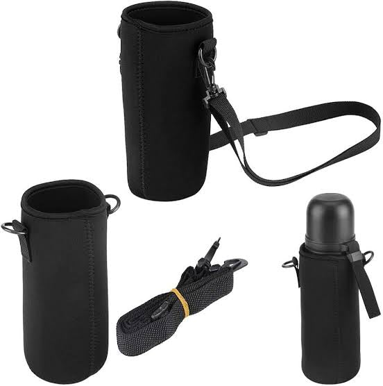 Neoprene Water Bottle Holder + Strap