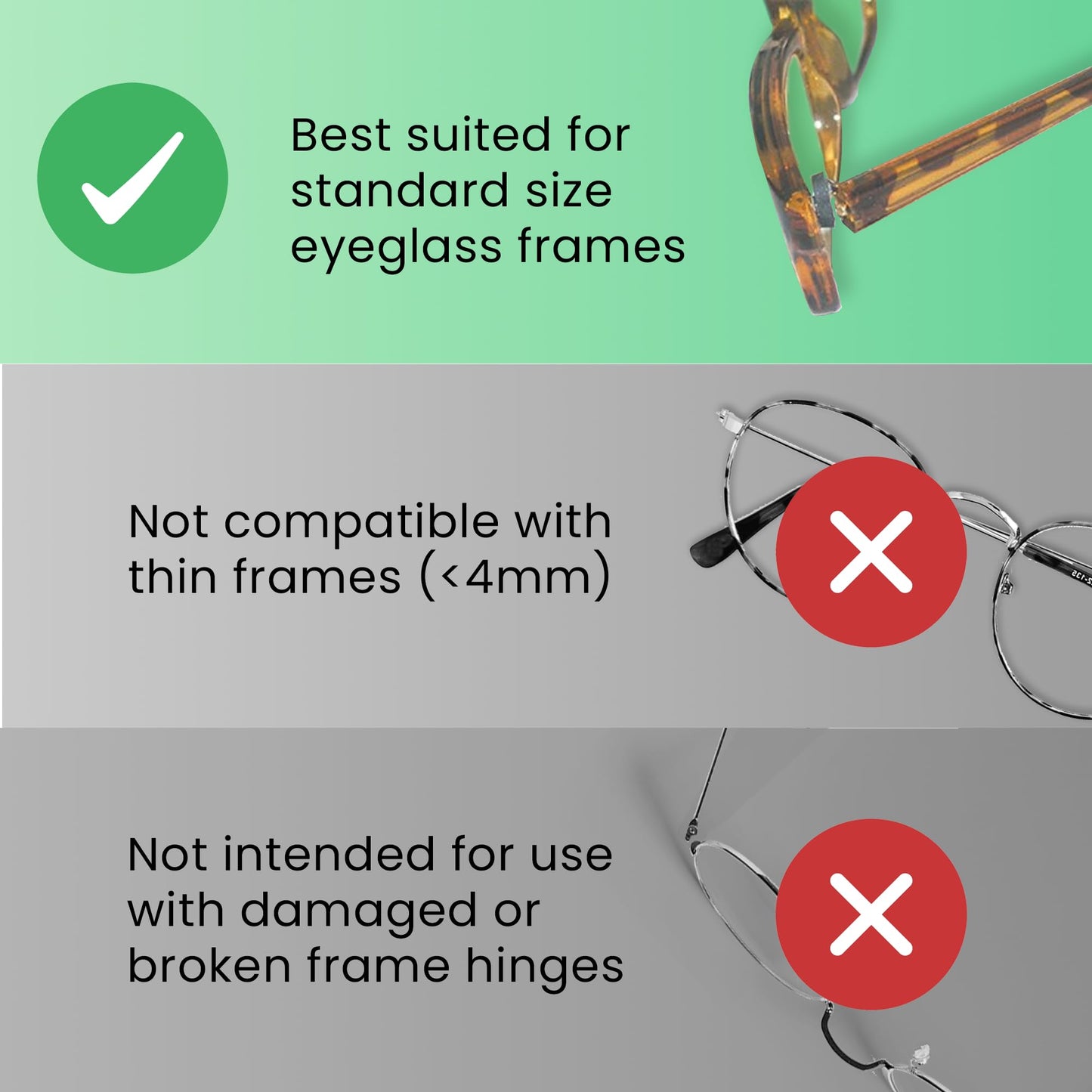 Eyewear Hinge Repair Rings