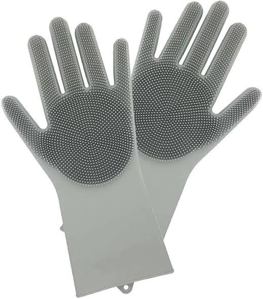 Dish Washing Scrubber Gloves