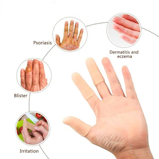 Silicone Finger Tip Protectors — Full Hand Set