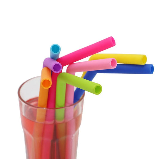 Tall Silicone Straws