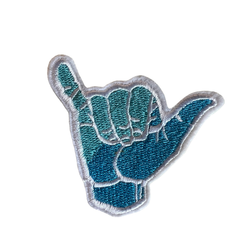 NZSL Motif, Iron On Appliqué Patch - Sea Blue