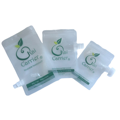 Kai Carrier 140ml Pouch — Feeding Tube Attachment Version