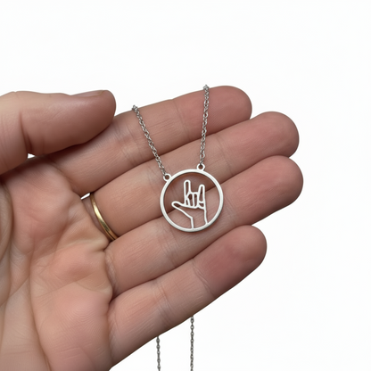 Jewellery — Sign Language 'I Love You' Necklace