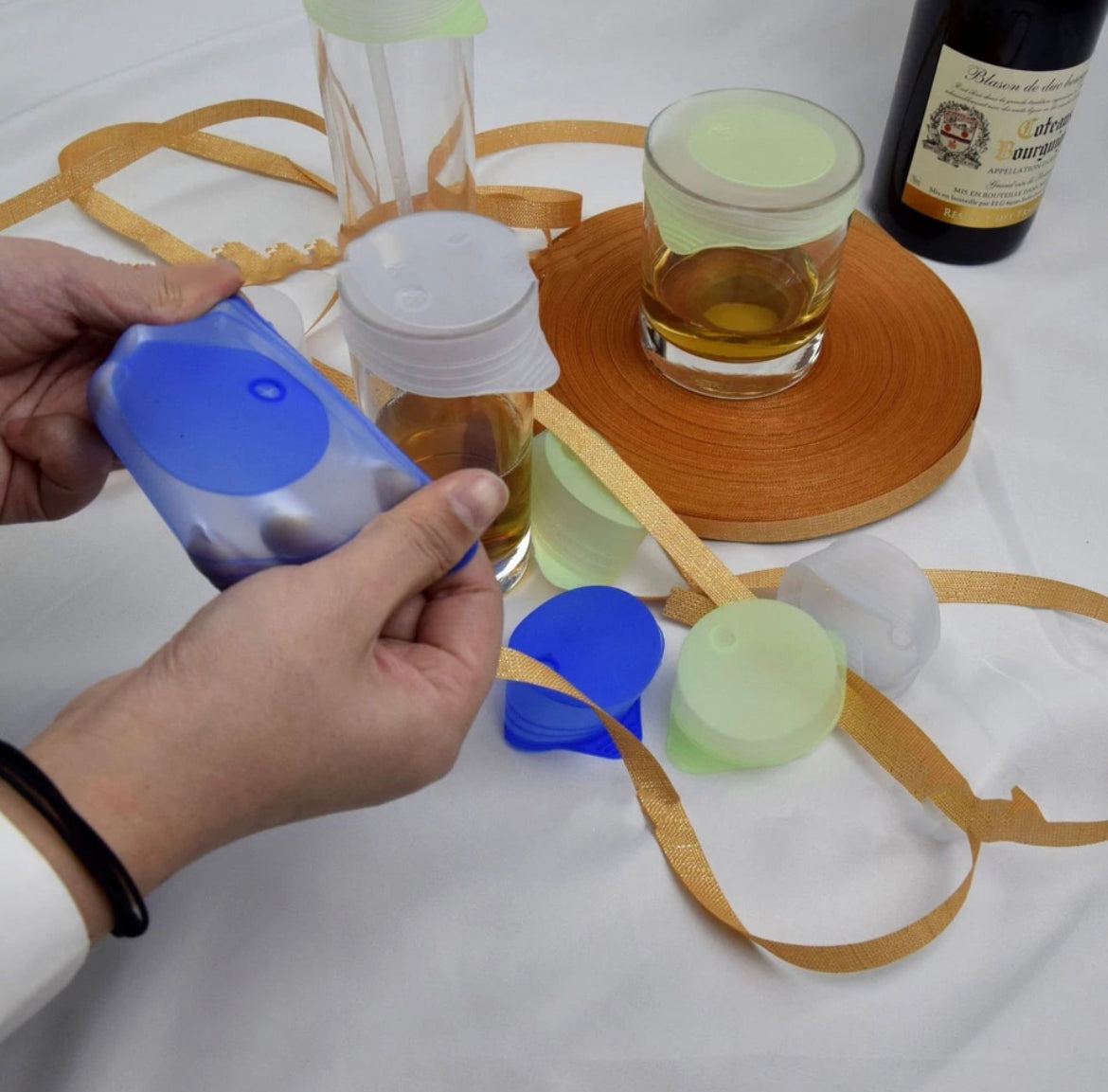 Silicone Cup Cover + Straw  SPIRIT SPARKPLUGS   