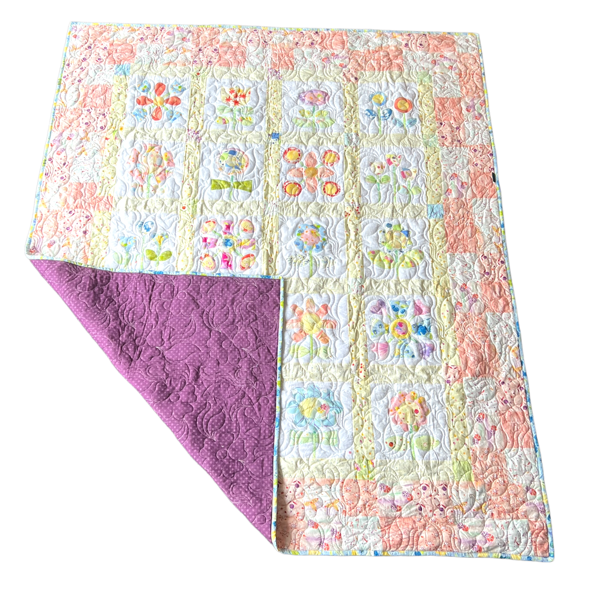 Quilt — Floral, Single Bed Quilt Baby & Toddler Car Seat Accessories Splash Quilting   