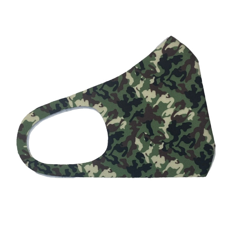 Adult Neoprene Reusable Mask — Camo Mask SPIRIT SPARKPLUGS Green Camo  