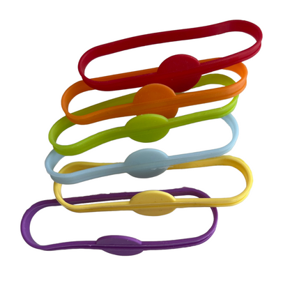 Silicone Drink Identifier Bands, 6 PACK