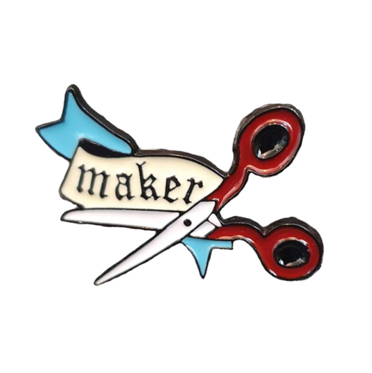 Pin — Scissors (Cartoon Banner ‘Maker’)  SPIRIT SPARKPLUGS   