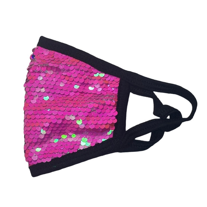 Adult Reusable Fabric Sequin Mask