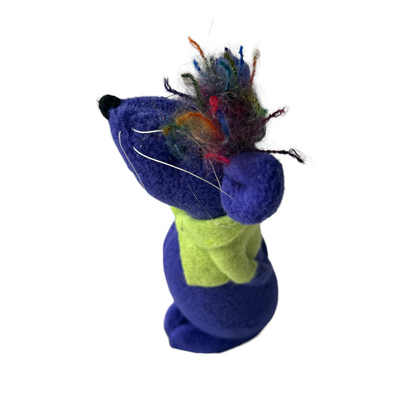 Mighty Mouse  Splash Quilting Mouse Purple (Green Jacket) 