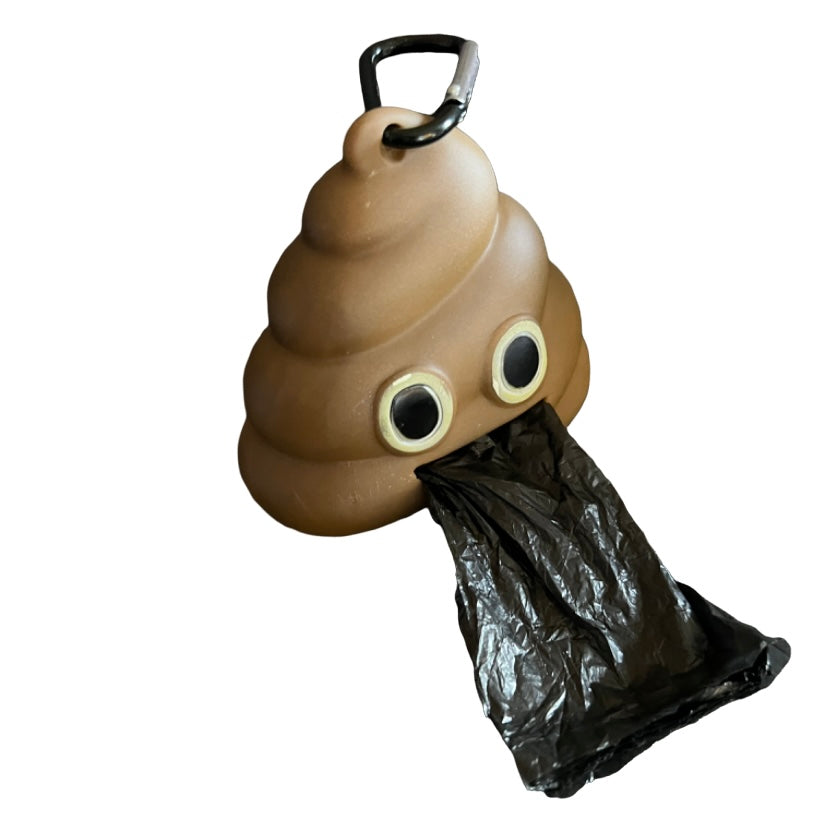 Poop Emoji Rubbish Bag Dispenser Pet Waste Bag Dispensers & Holders SPIRIT SPARKPLUGS   