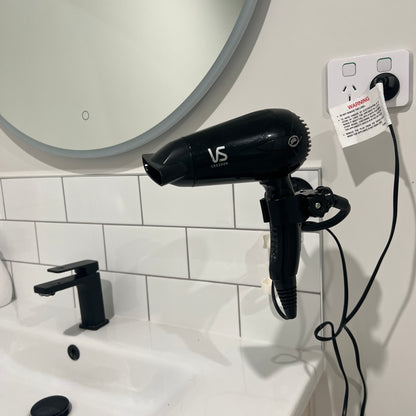 Suction On Portable Hair Dryer Holder