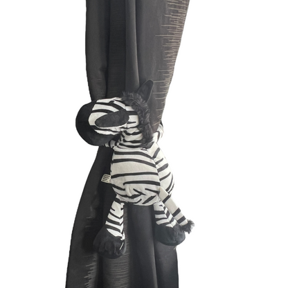 Curtain Holder — Plush (Zebra) Curtain Holdbacks & Tassels SPIRIT SPARKPLUGS   