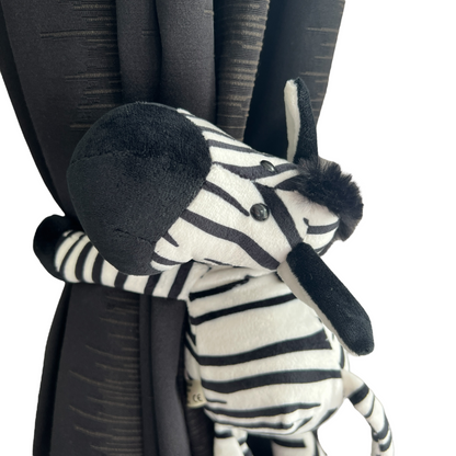 Curtain Holder — Plush (Zebra) Curtain Holdbacks & Tassels SPIRIT SPARKPLUGS   