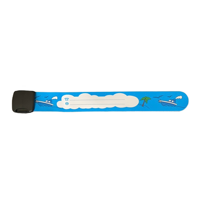 Reusable Safety Wrist Band  SPIRIT SPARKPLUGS Blue Boat  